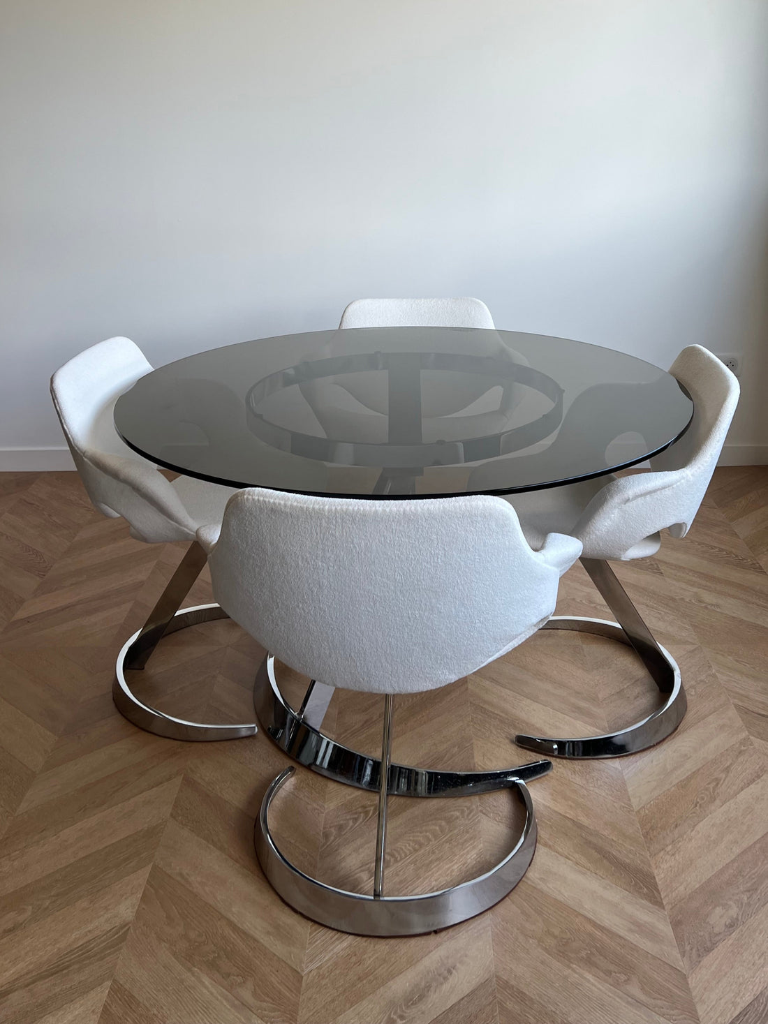 Table Boris Tabacoff et ses 4 chaises