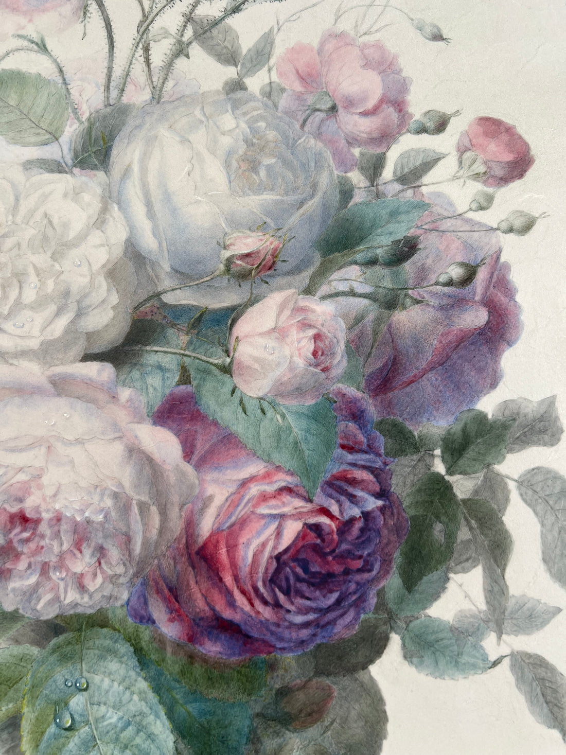 Adèle LALLEMAND - Aquarelle - 1861 (livraison avec assurance incluse)