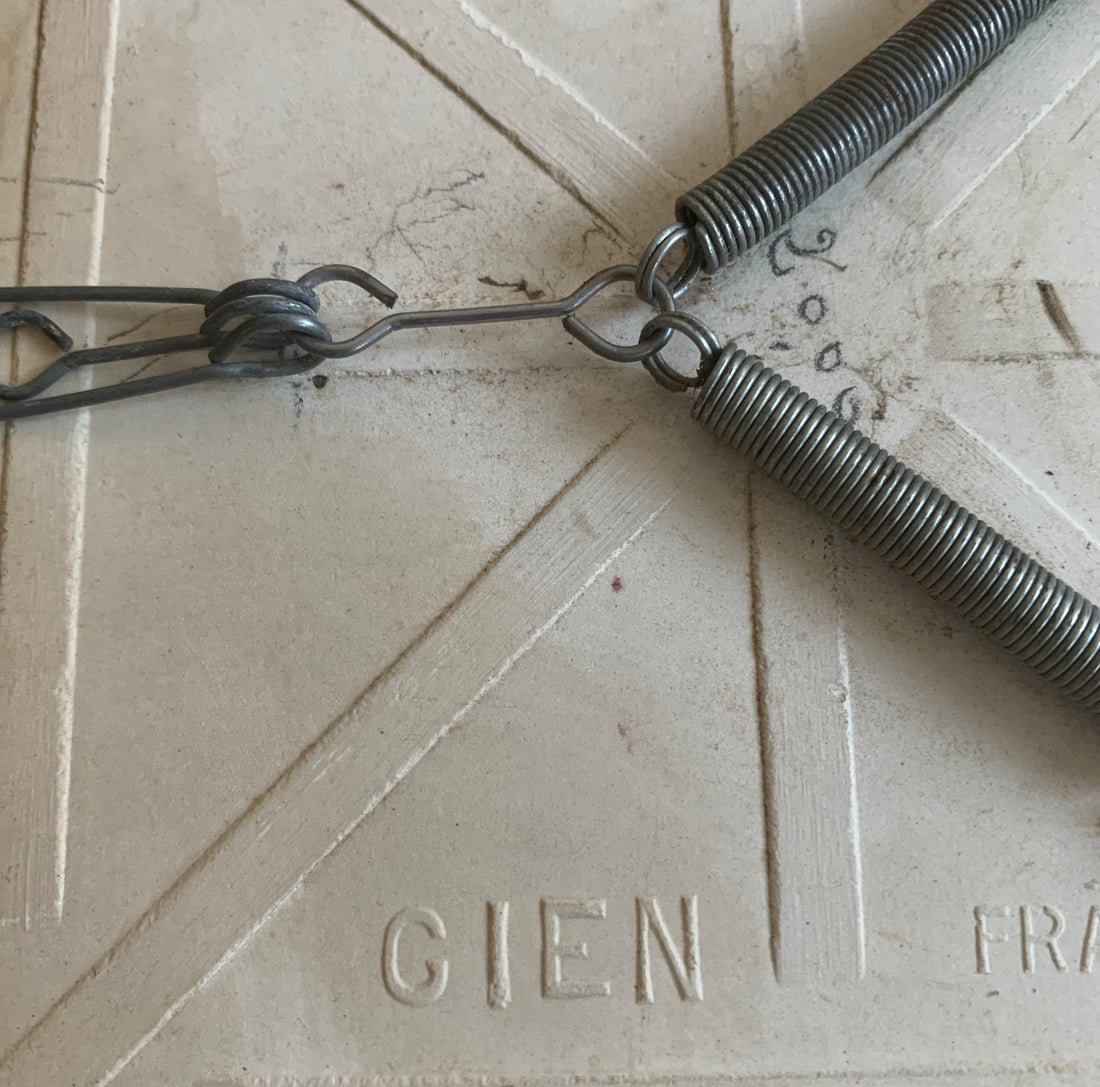 Paire de carreaux décoratifs - sous-verres Gien