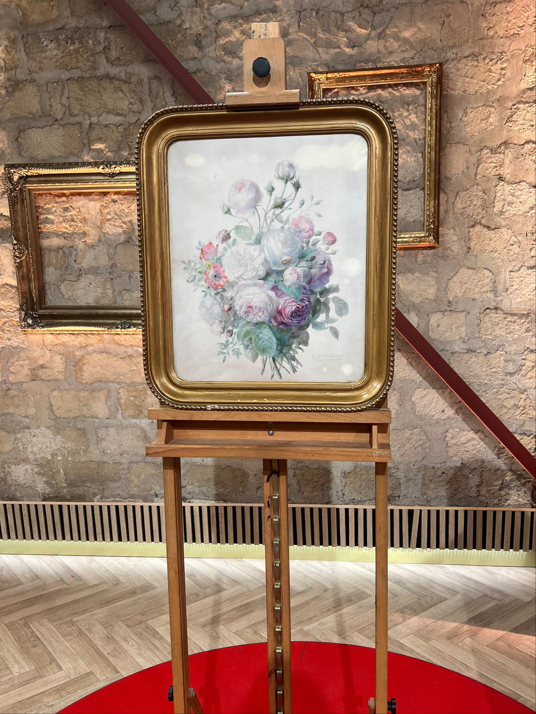 Adèle LALLEMAND - Aquarelle - 1861 (livraison avec assurance incluse)