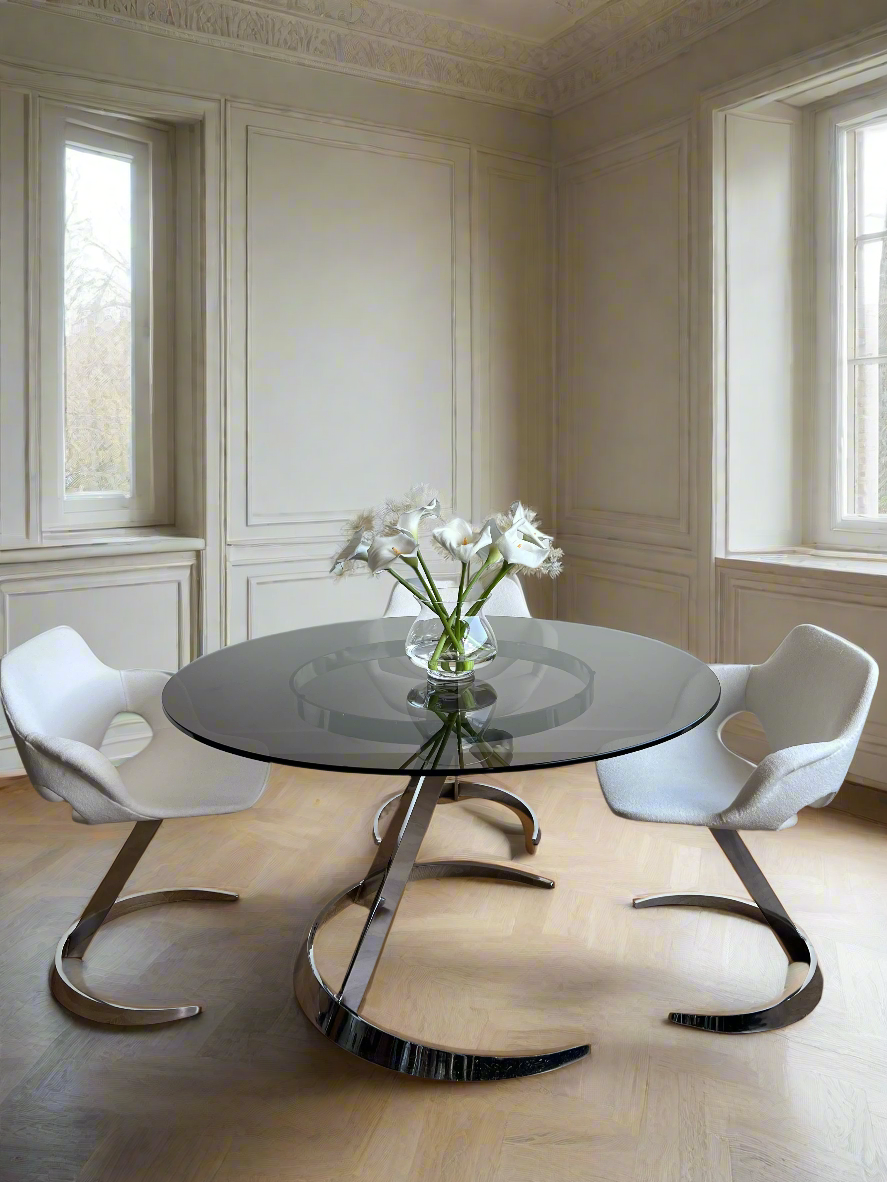Table Boris Tabacoff et ses 4 chaises