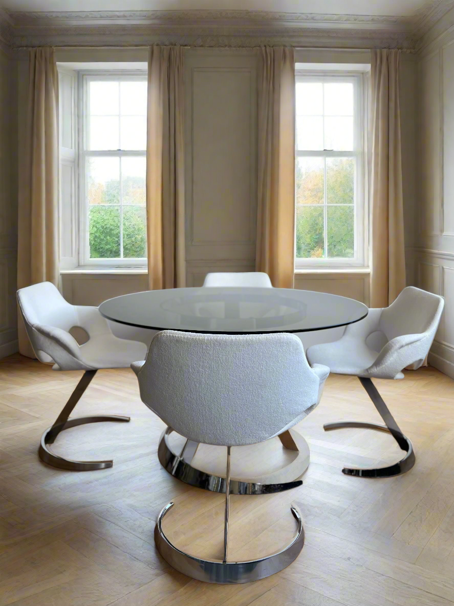 Table Boris Tabacoff et ses 4 chaises