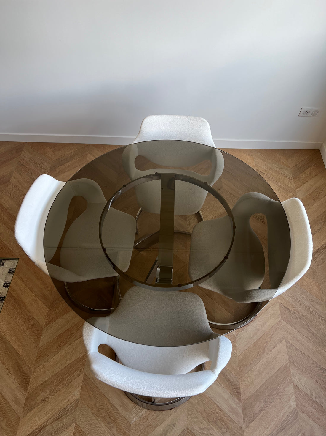 Table Boris Tabacoff et ses 4 chaises
