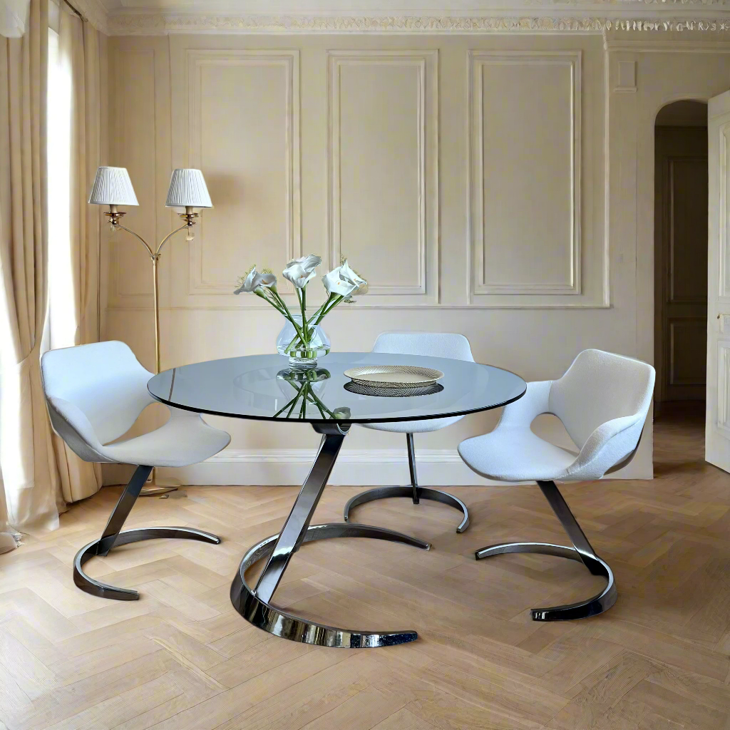 Table Boris Tabacoff et ses 4 chaises