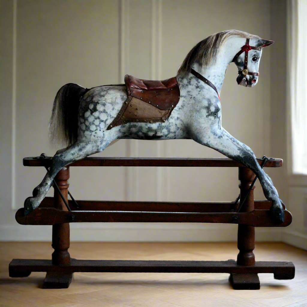 Cheval à bascule anglais fin XIXème (livraison incluse)