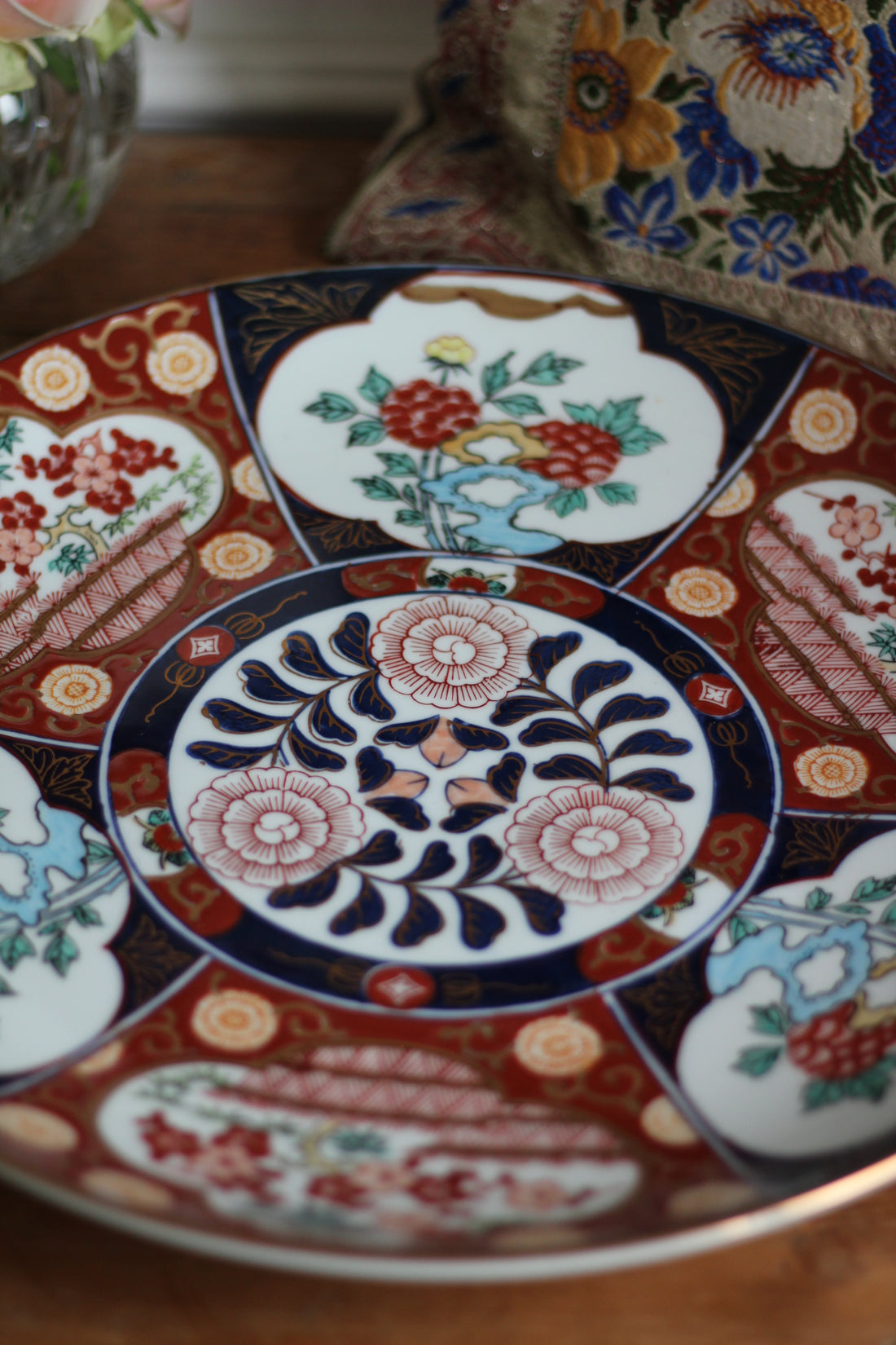 Grand plat Imari japonais fin XIXème