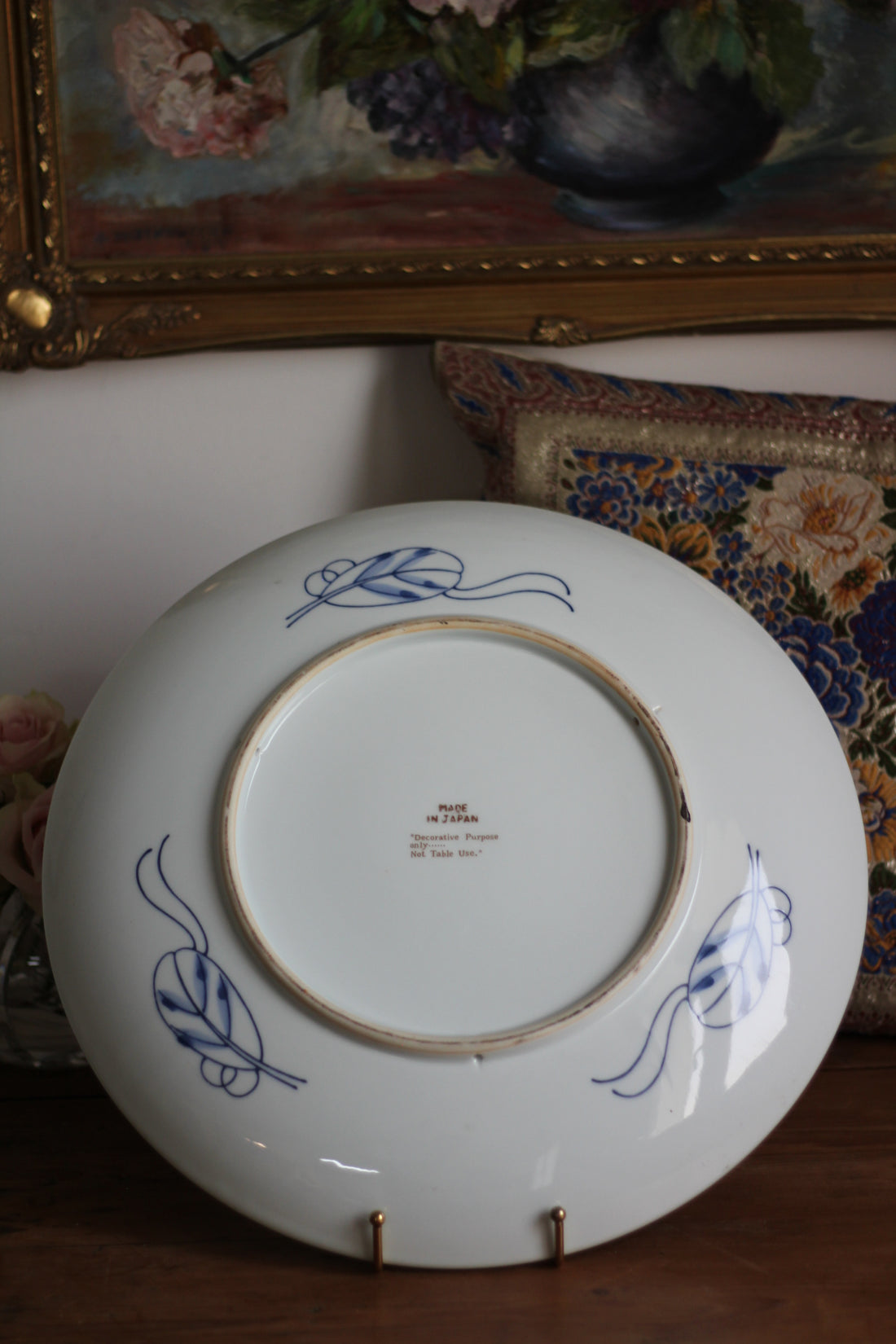 Grand plat Imari japonais fin XIXème