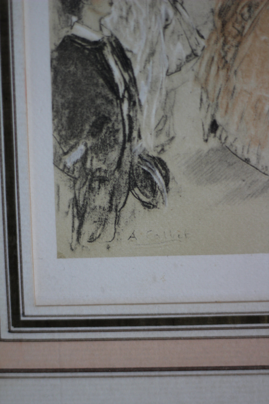 Gravure "Fête galante" par Antoine Calbet