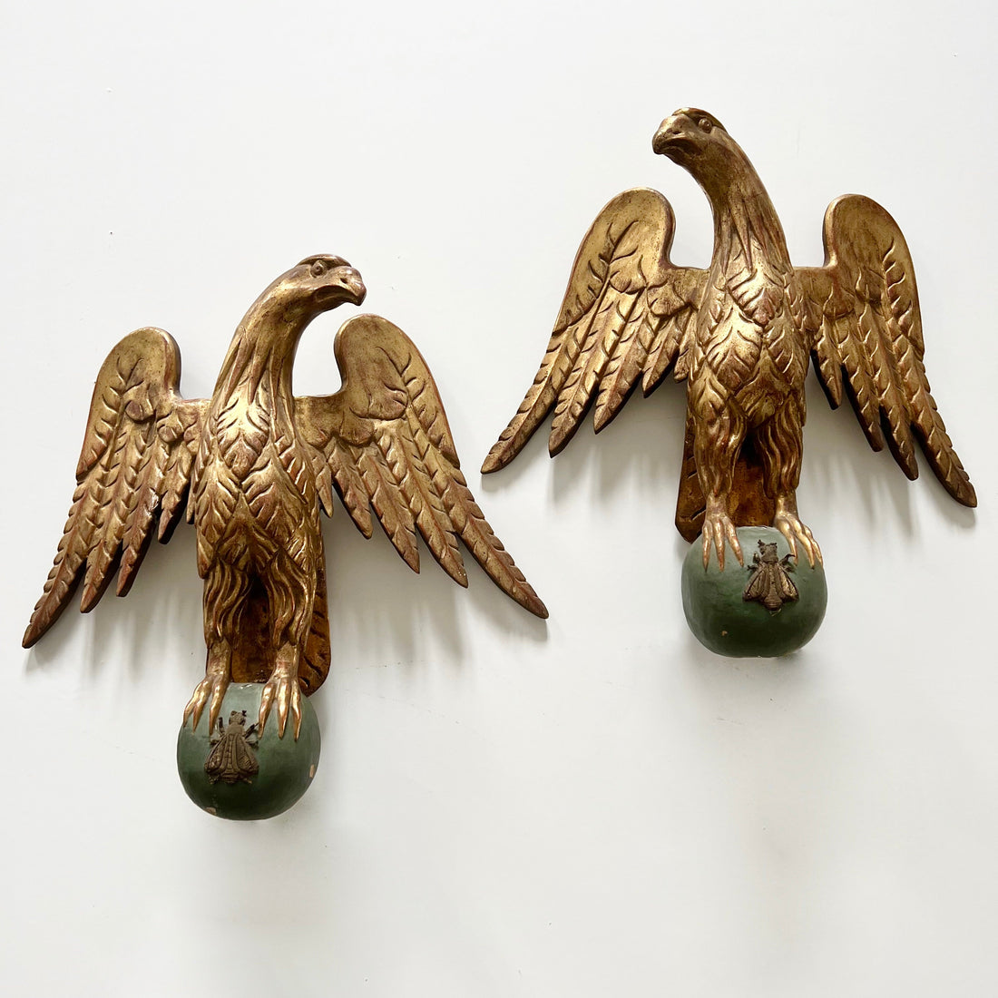 Paire d'aigles d'apparat du XIXème siècle