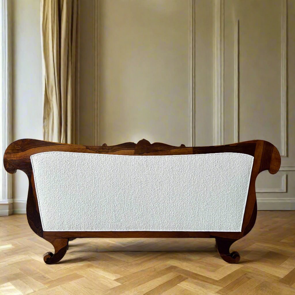 Banquette en palissandre Charles X