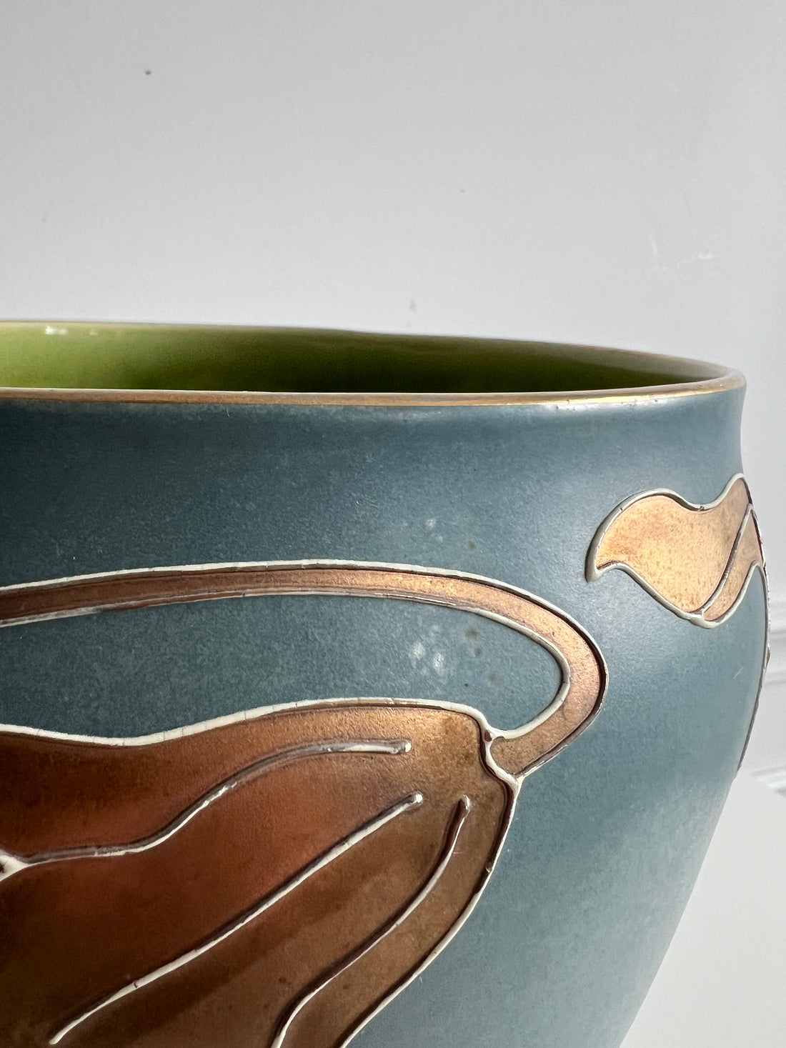 Cache-pot 1900 Sarreguemines - Art Nouveau