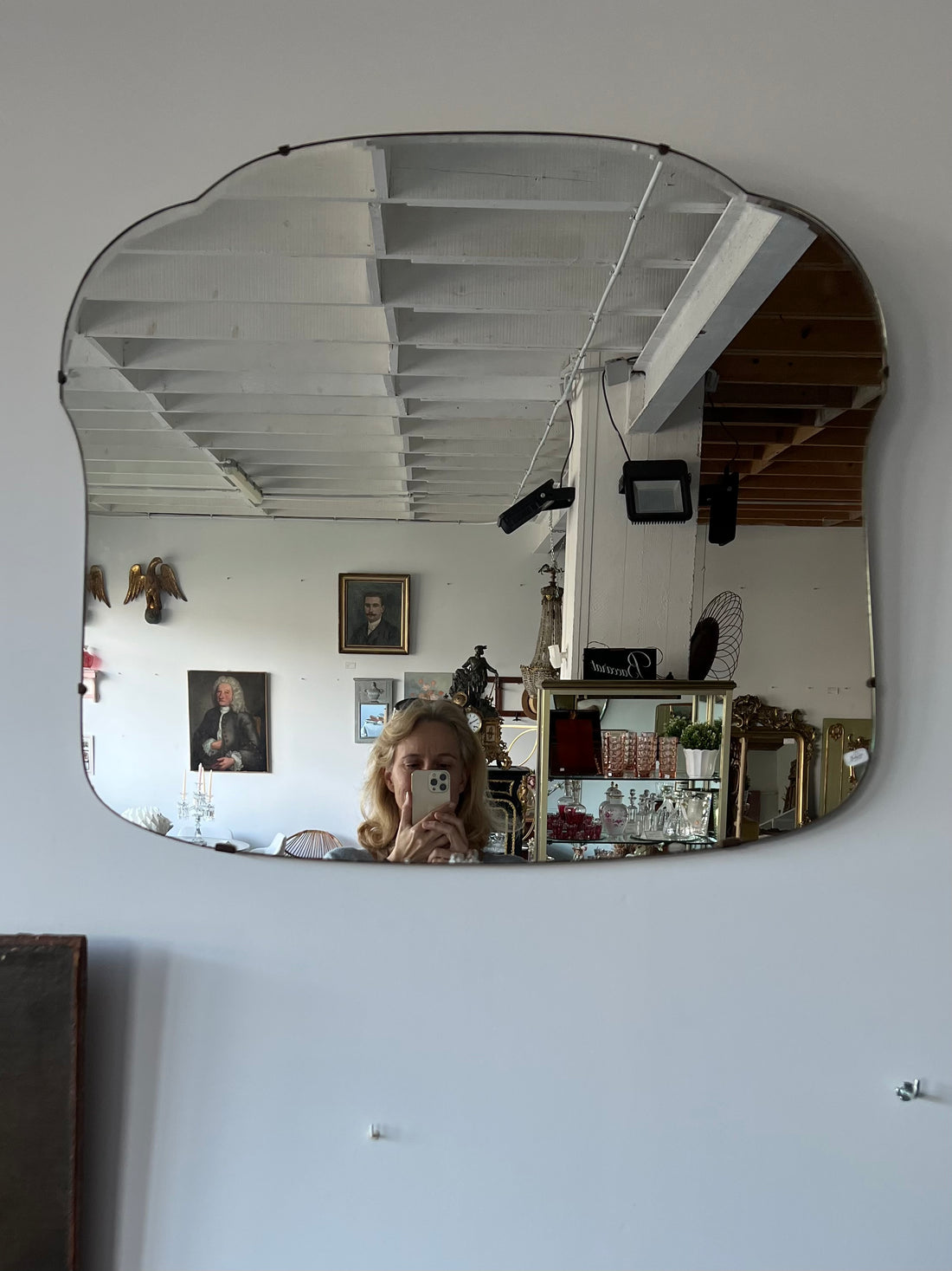Miroir biseauté années 30