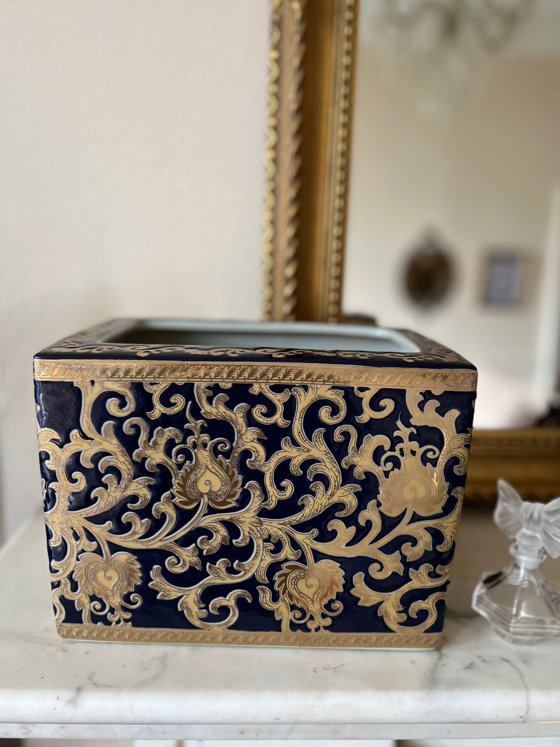 Jardinière madras en céramique