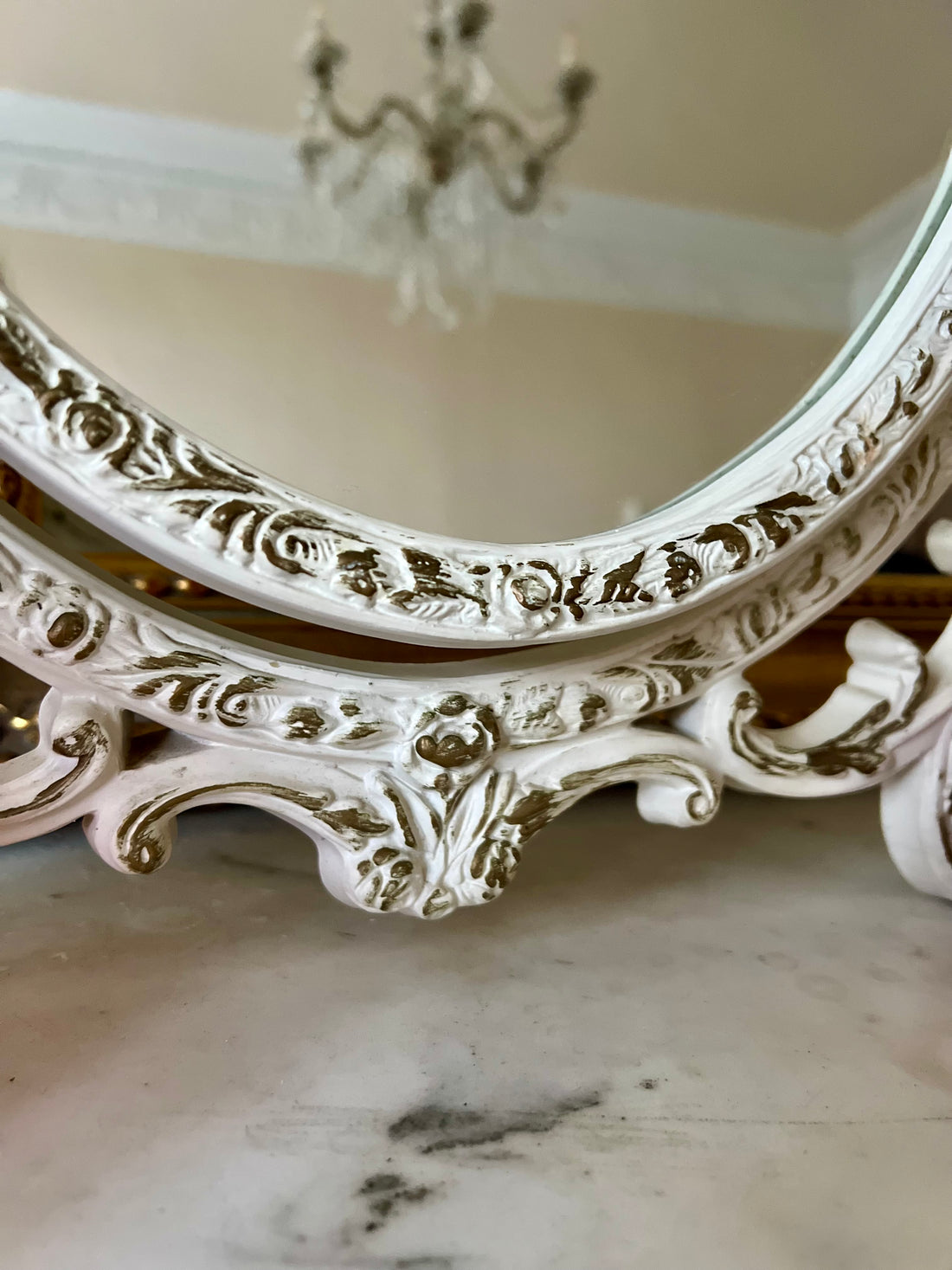 Miroir triptyque - Angleterre - 1950