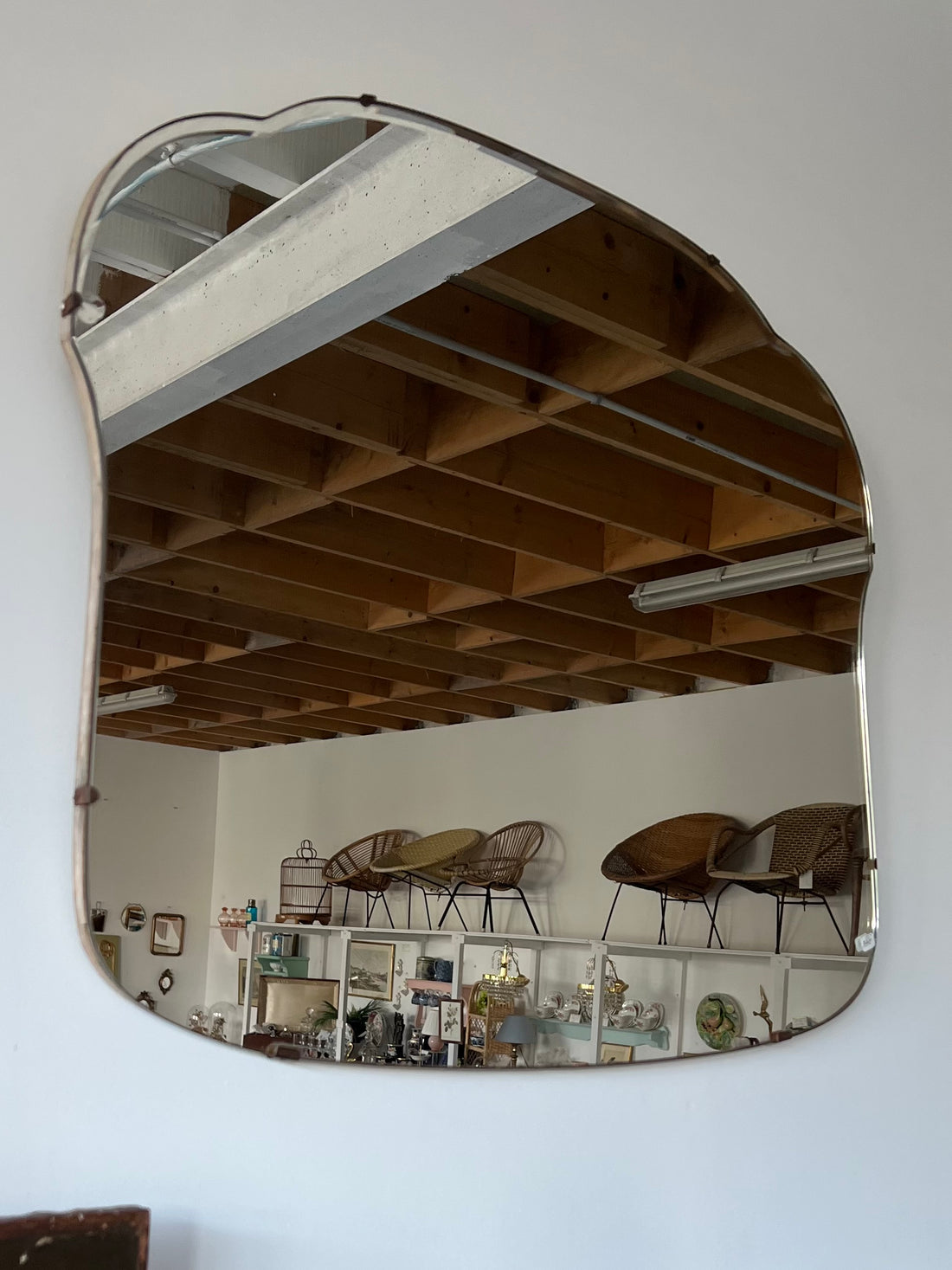 Miroir biseauté années 30