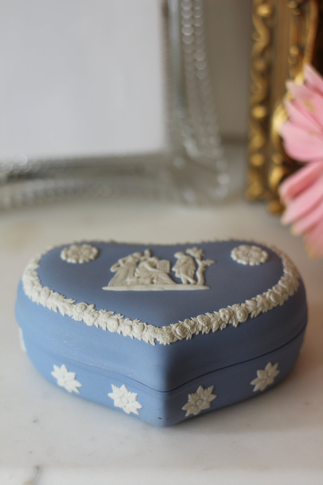 Boîte coeur Wedgwood en jasper