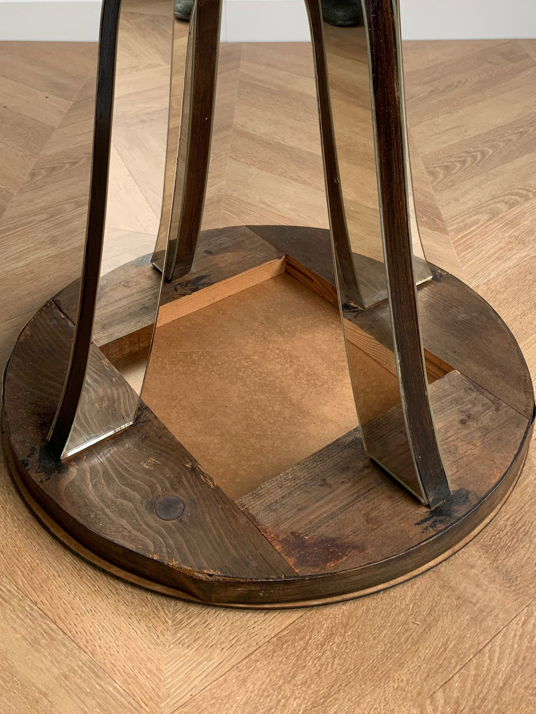 Guéridon miroir Art Déco (livraison sécurisée incluse en France et Belgique)