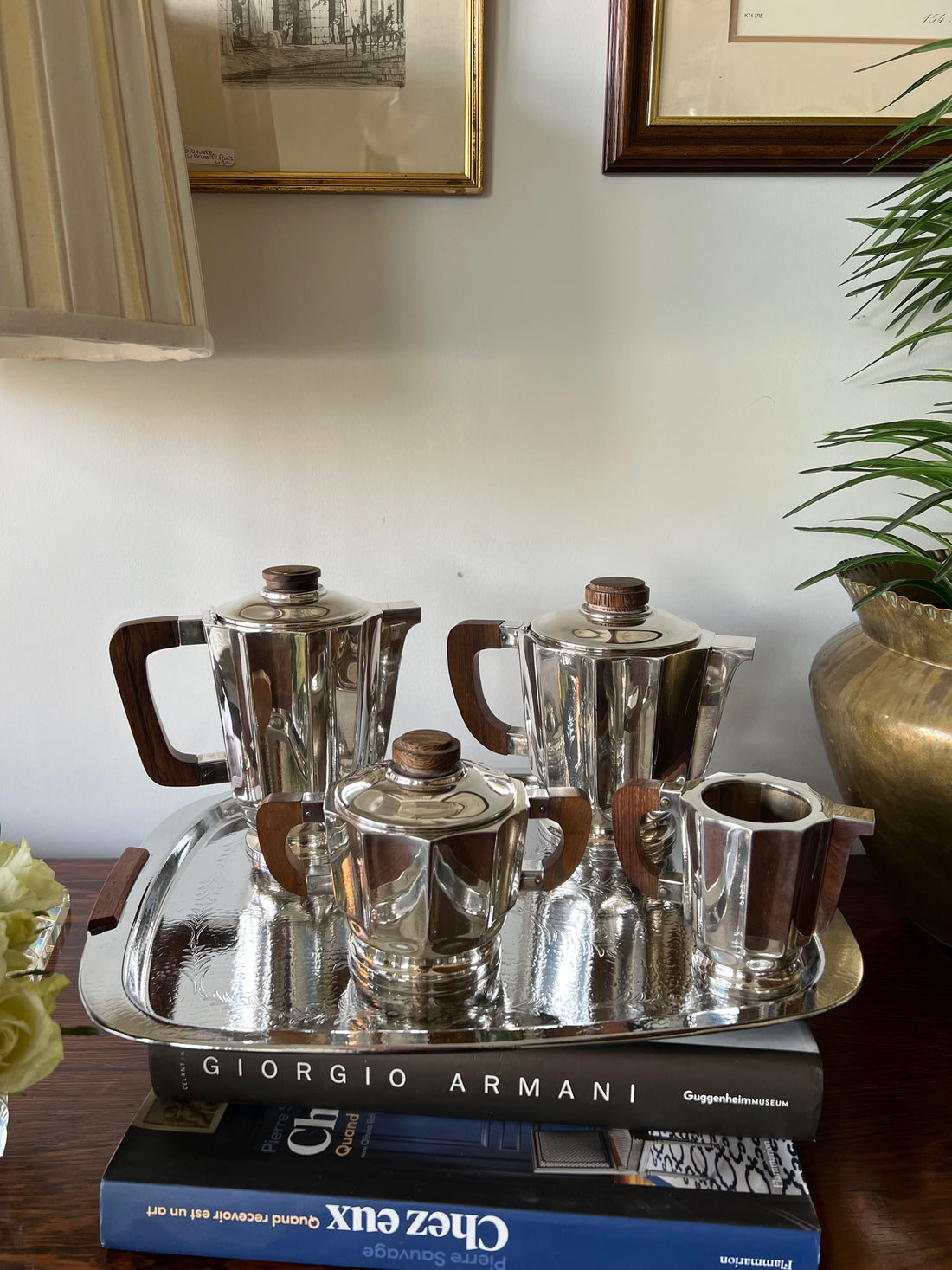 Service Art Déco 1930 avec plateau