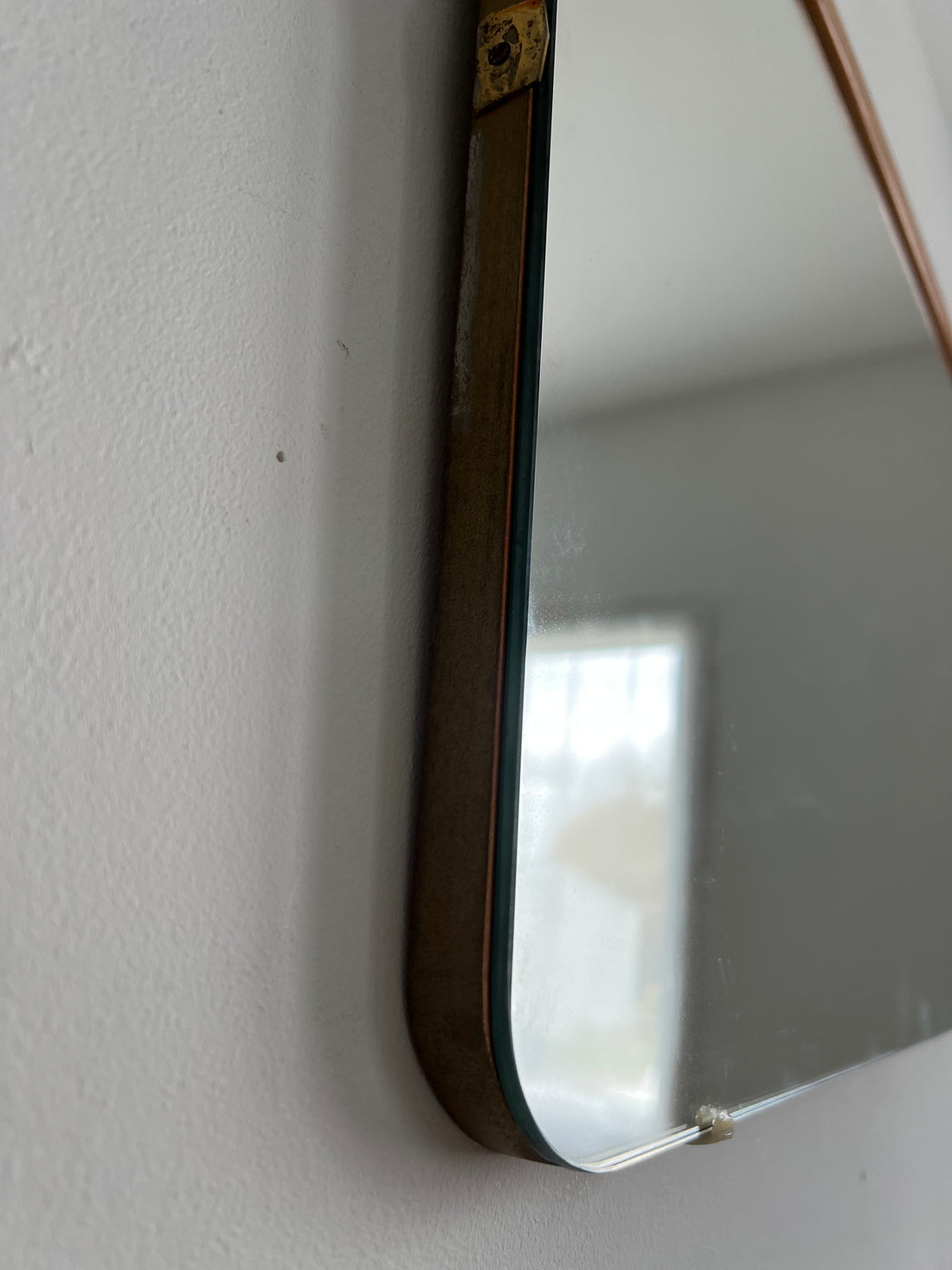 Miroir scandinave teck vintage