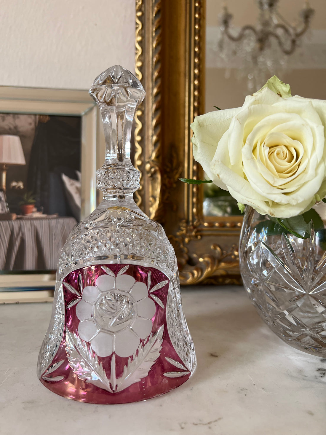 Sonnette de table en cristal