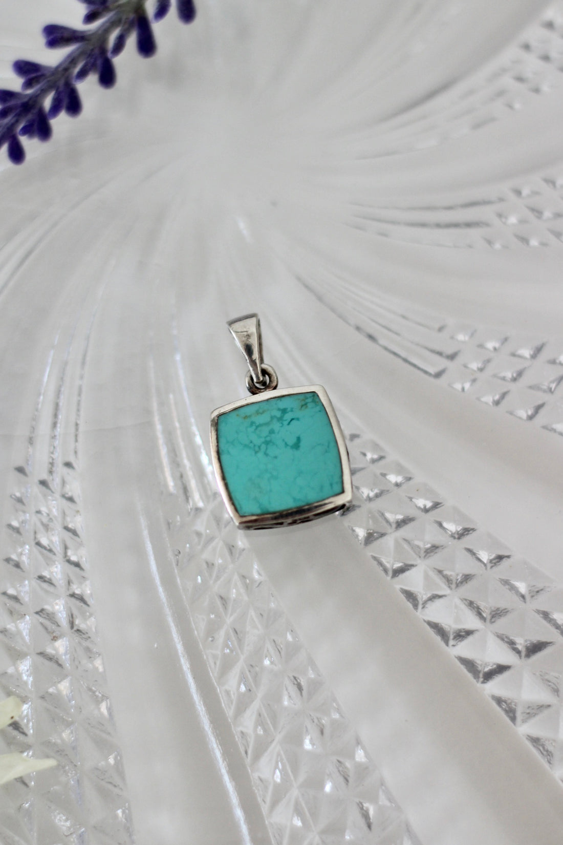 Pendentif turquoise argent 925