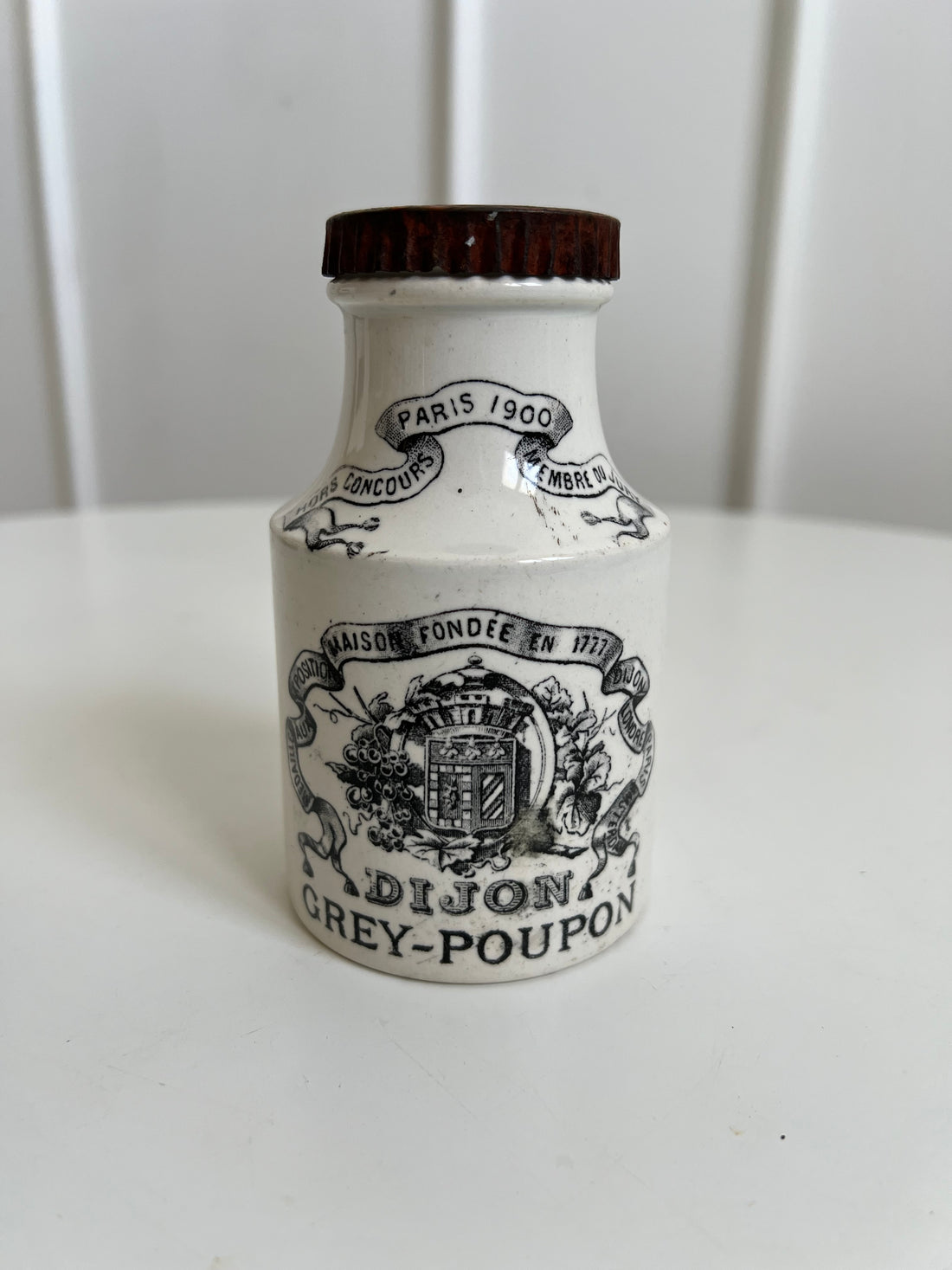 Ancien pot à moutarde Digoin Grey-Poupon