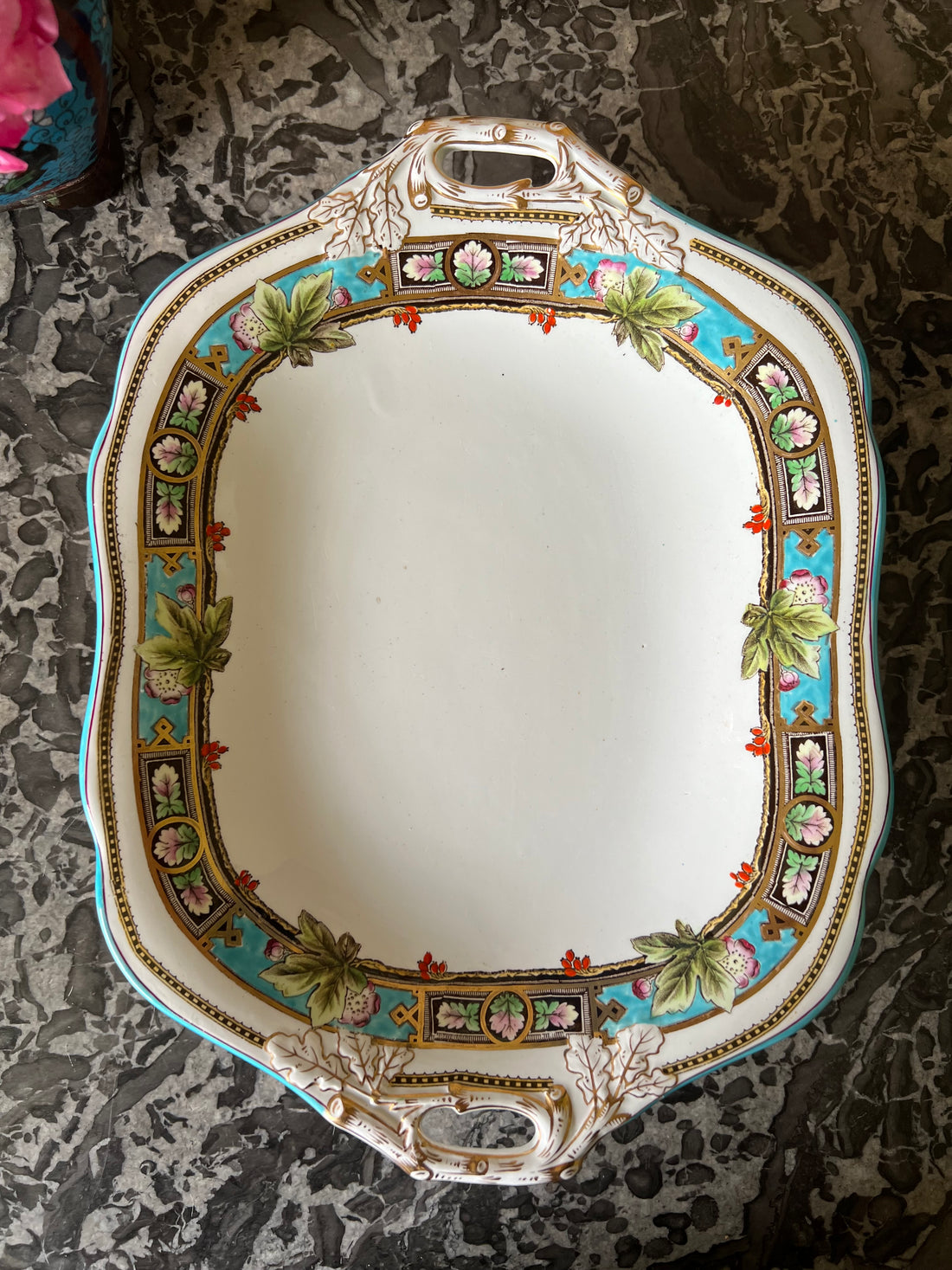 Plat Wedgwood Argyle fin XIXème