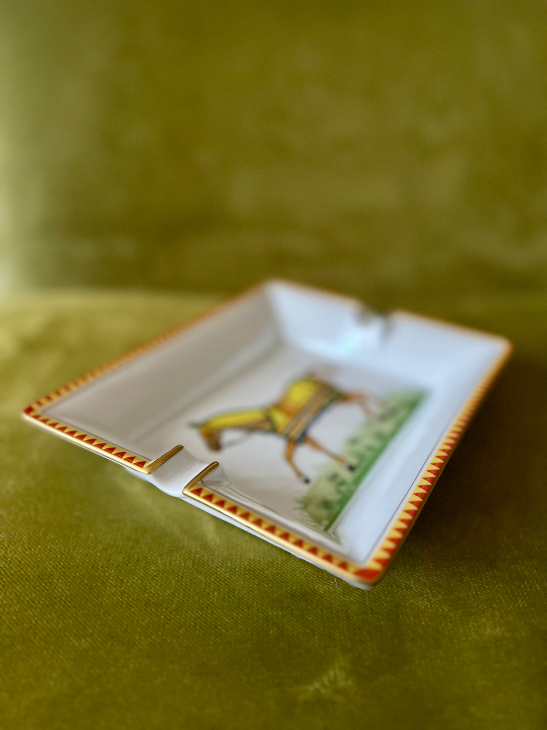 Vide-poche cendrier Hermès « Cheval à la couverture »