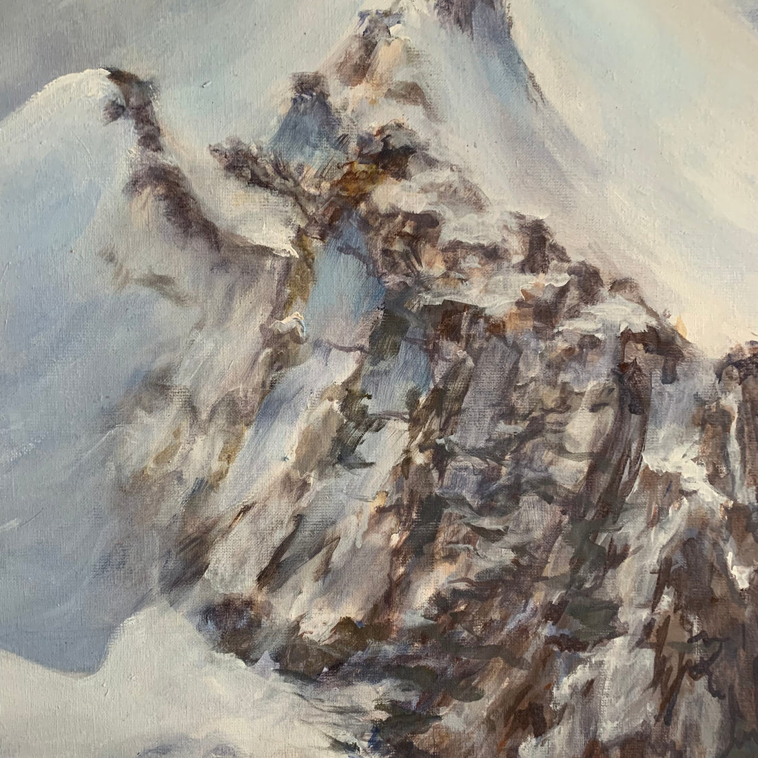 Paysage de montagne encadré