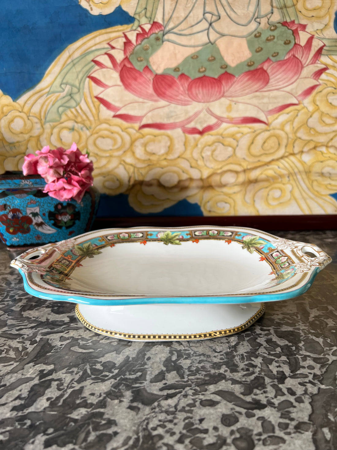 Plat Wedgwood Argyle fin XIXème