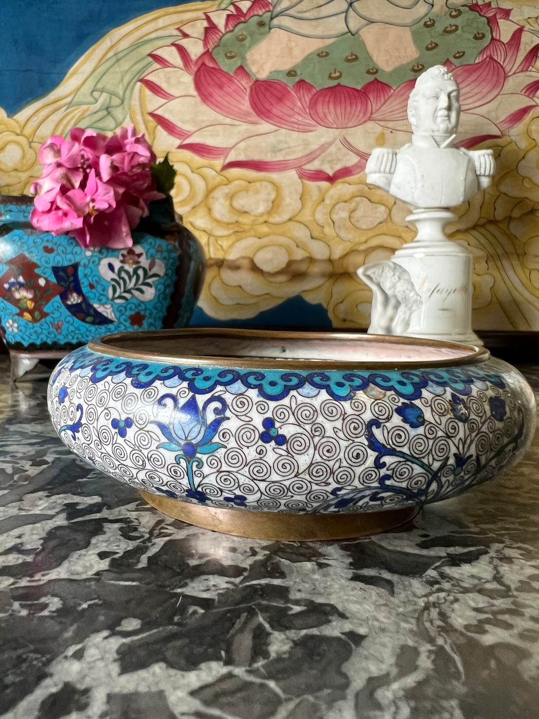 Coupe chinoise XIXème cloisonnée