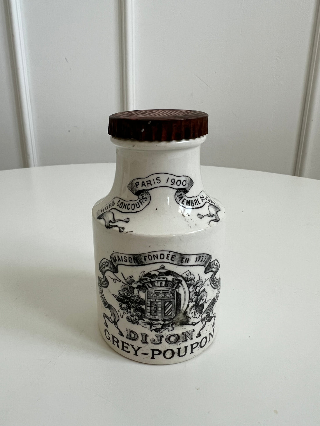 Ancien pot à moutarde Digoin Grey-Poupon