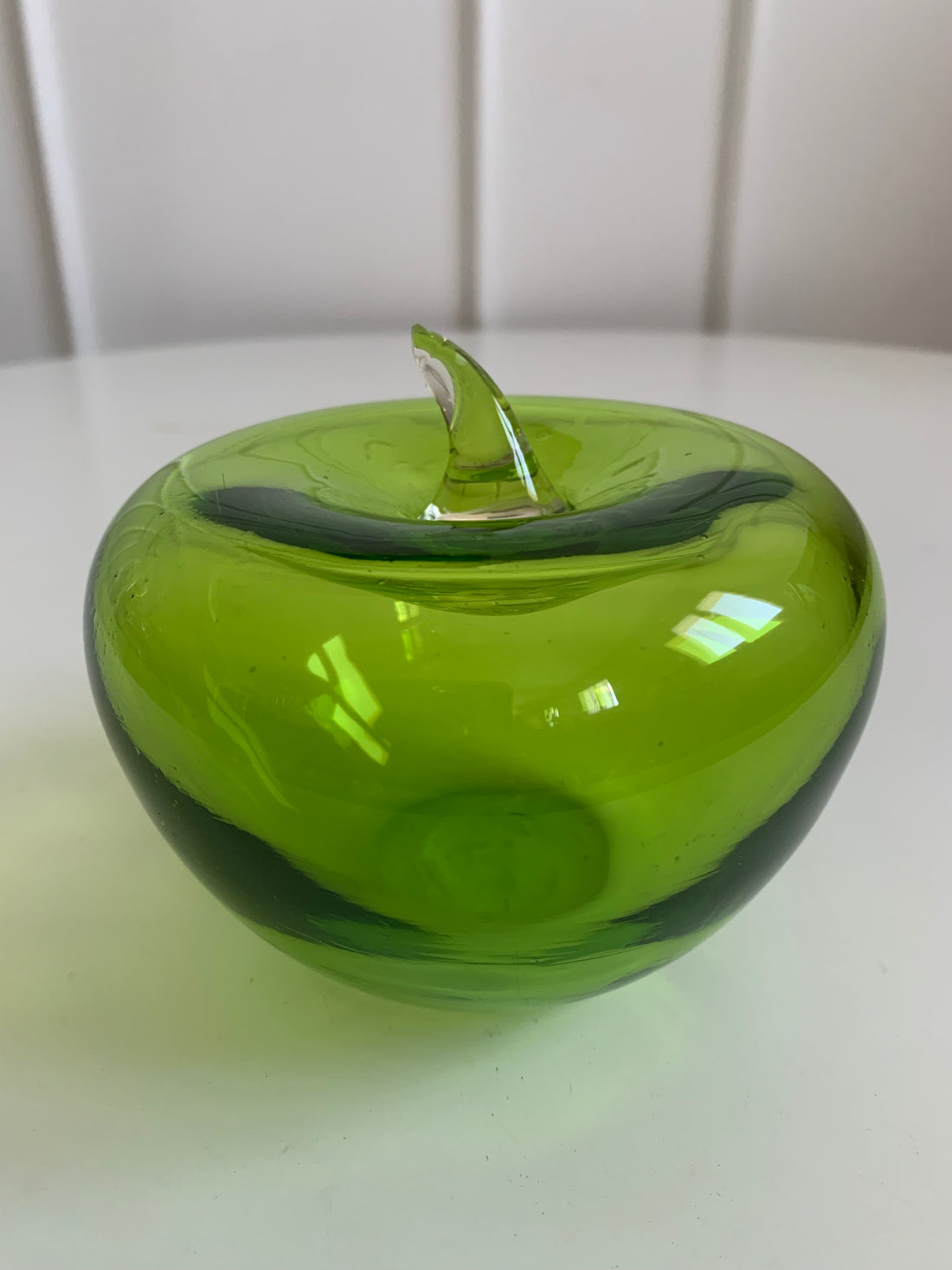 Pomme en verre soufflé Murano