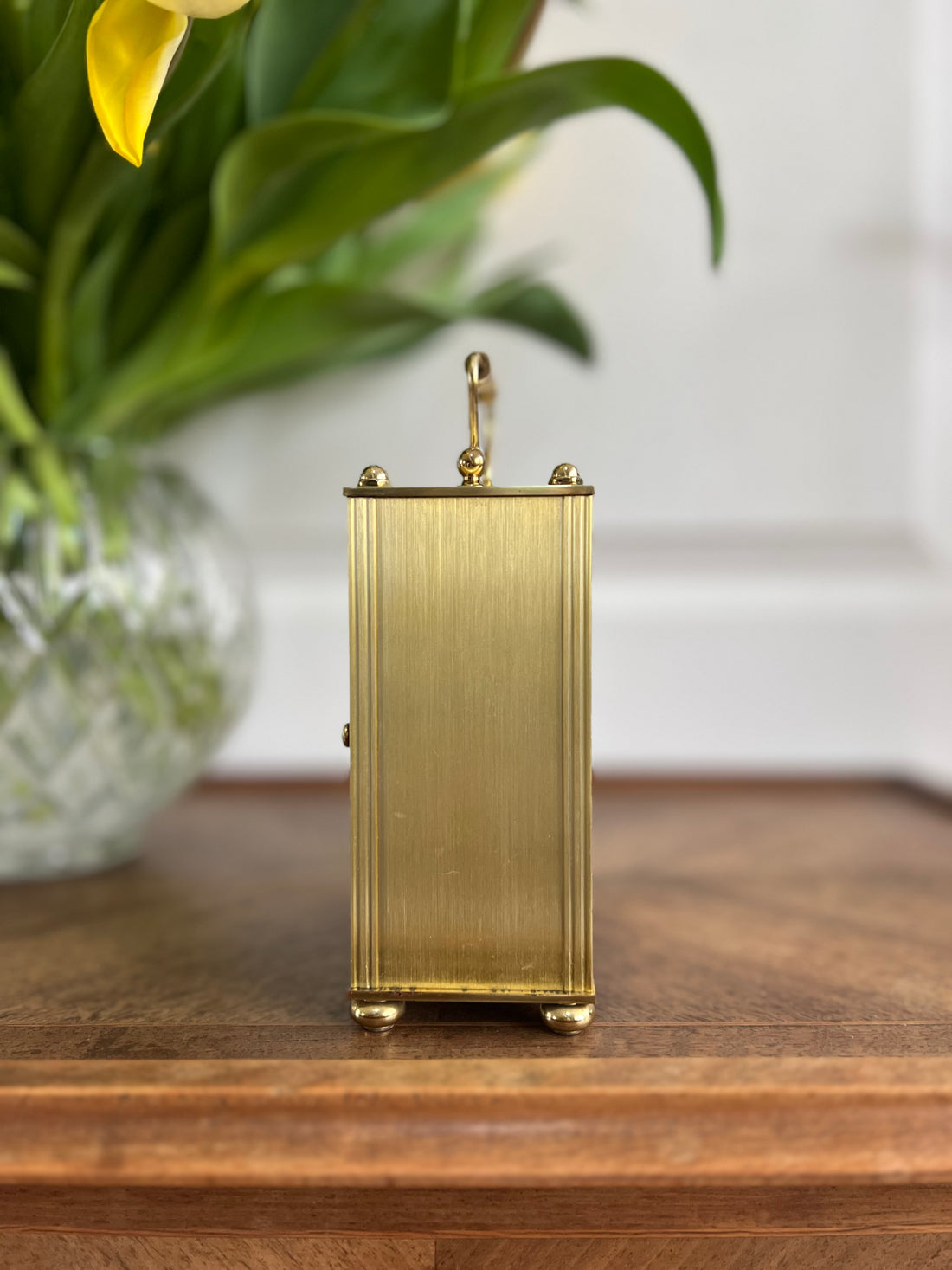 Horloge à poser 14 cm Blandford dorée - Angleterre - fin XXème