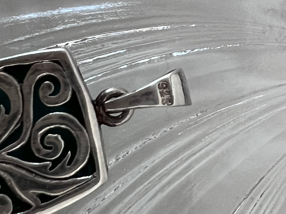 Pendentif turquoise argent 925
