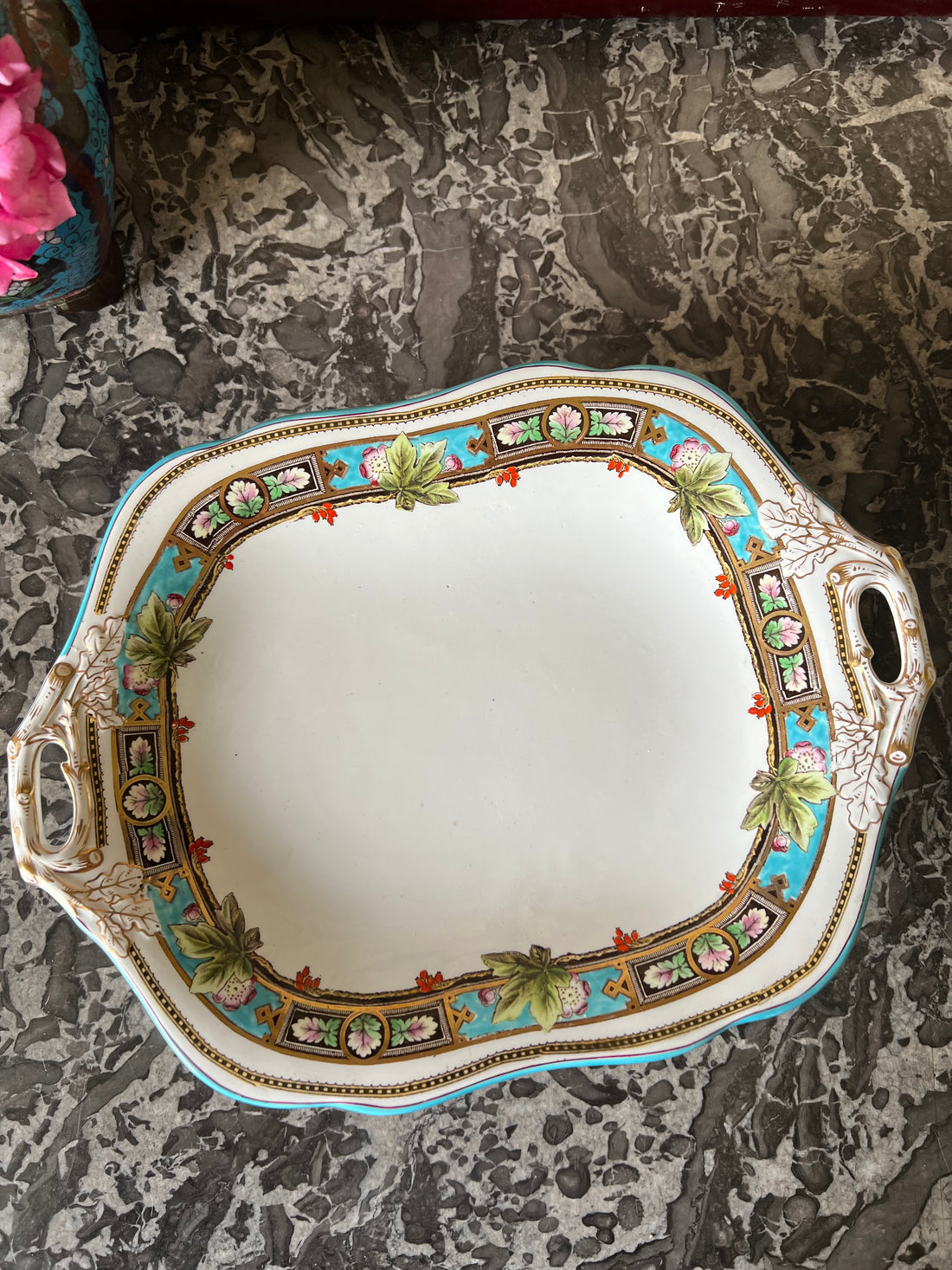 Plat Wedgwood Argyle fin XIXème