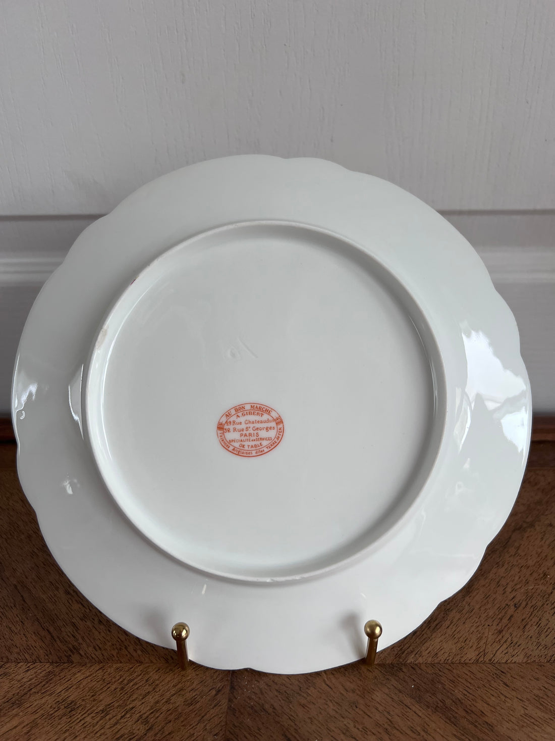 6 assiettes à dessert 1900 Au Bon Marché (Série 3)