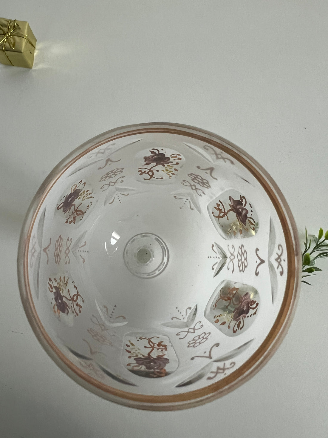 Coupe en verre de Bohême fin XIXème