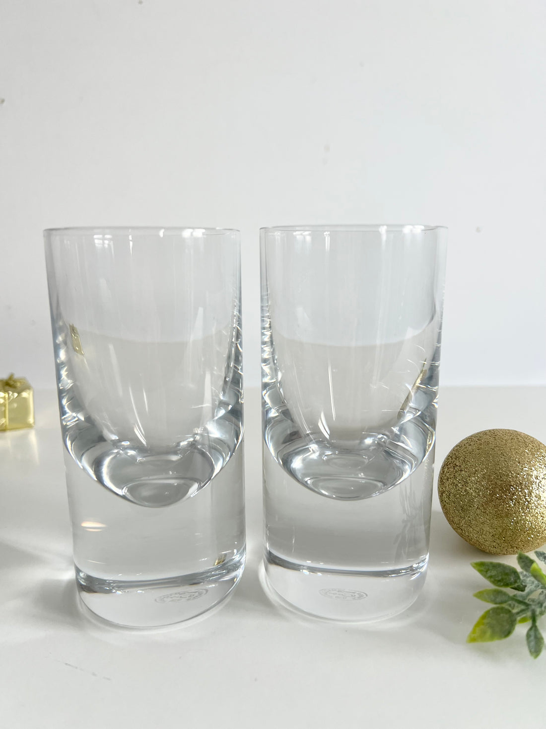 "Elle et Lui" Paire de verres Baccarat