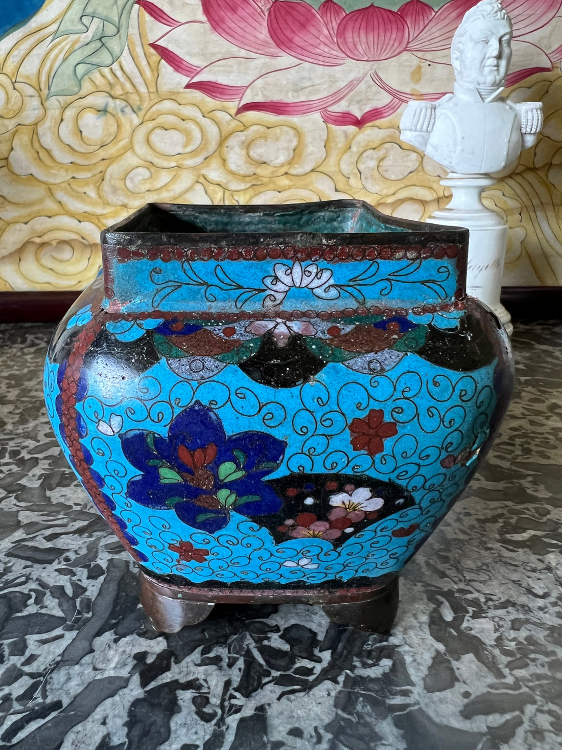 Brûle-parfum chinois XIXème cloisonné