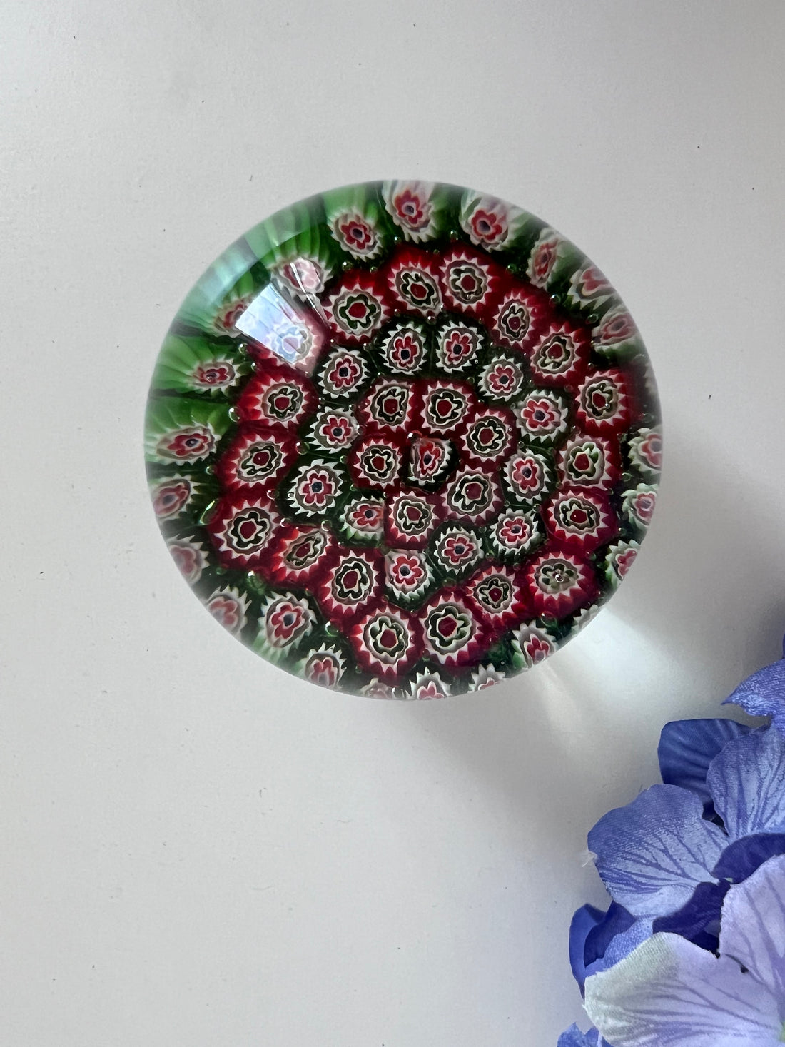 Presse-papier millefiori vintage