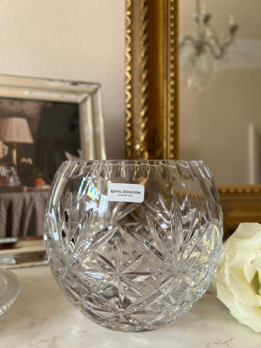 Vases boules en cristal