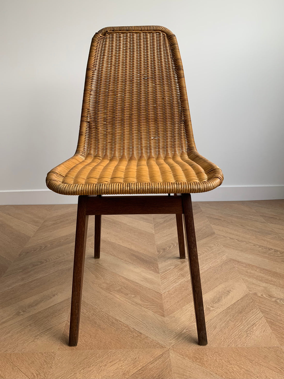 Chaise pieds compas 1950 (livraison incluse)