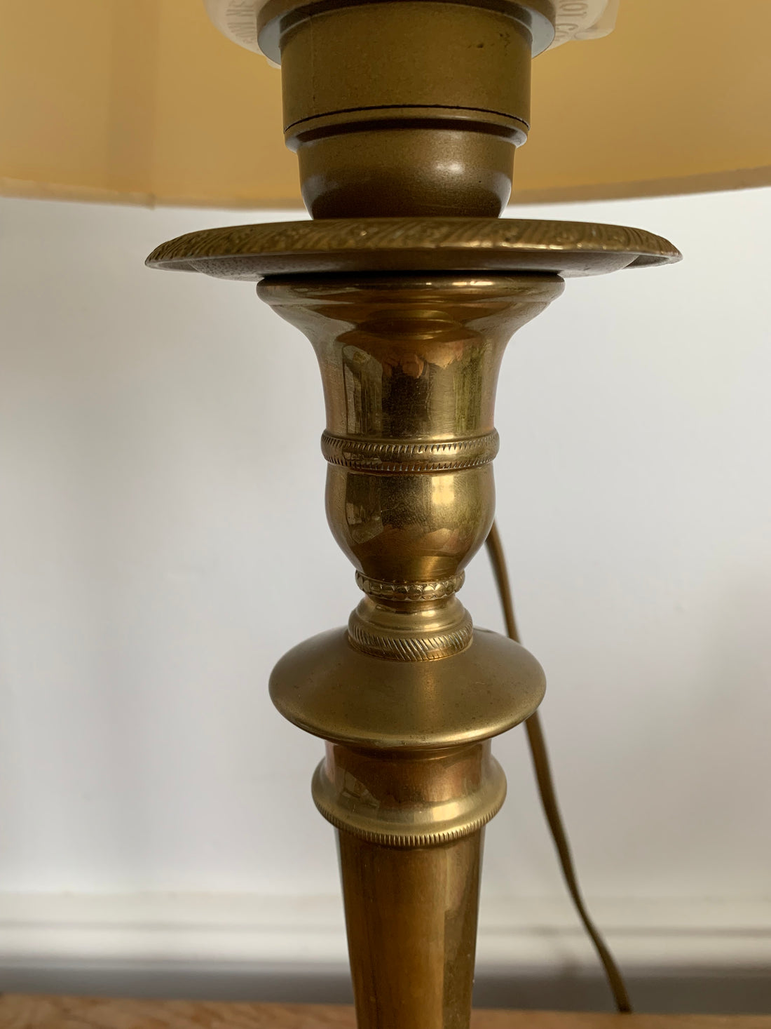 Lampe vintage en laiton avec choix d'abat jour