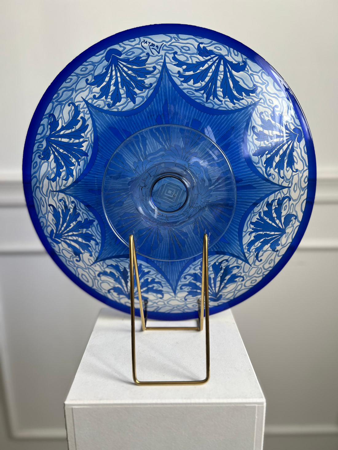 Grande coupe Legras Art Déco