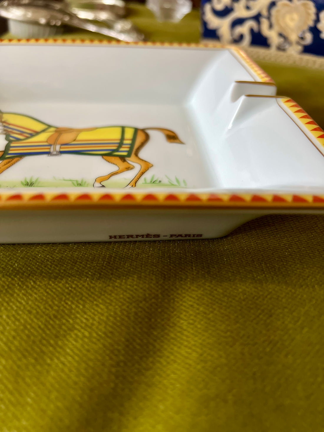 Vide-poche cendrier Hermès « Cheval à la couverture »
