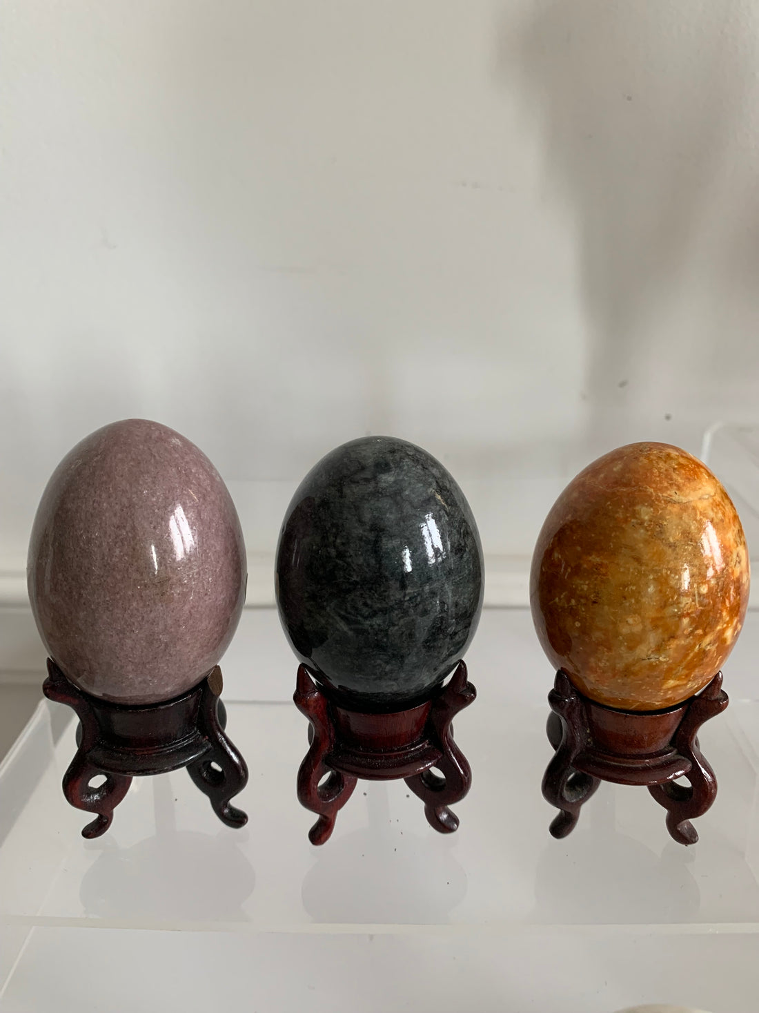 3 œufs assortis en marbre