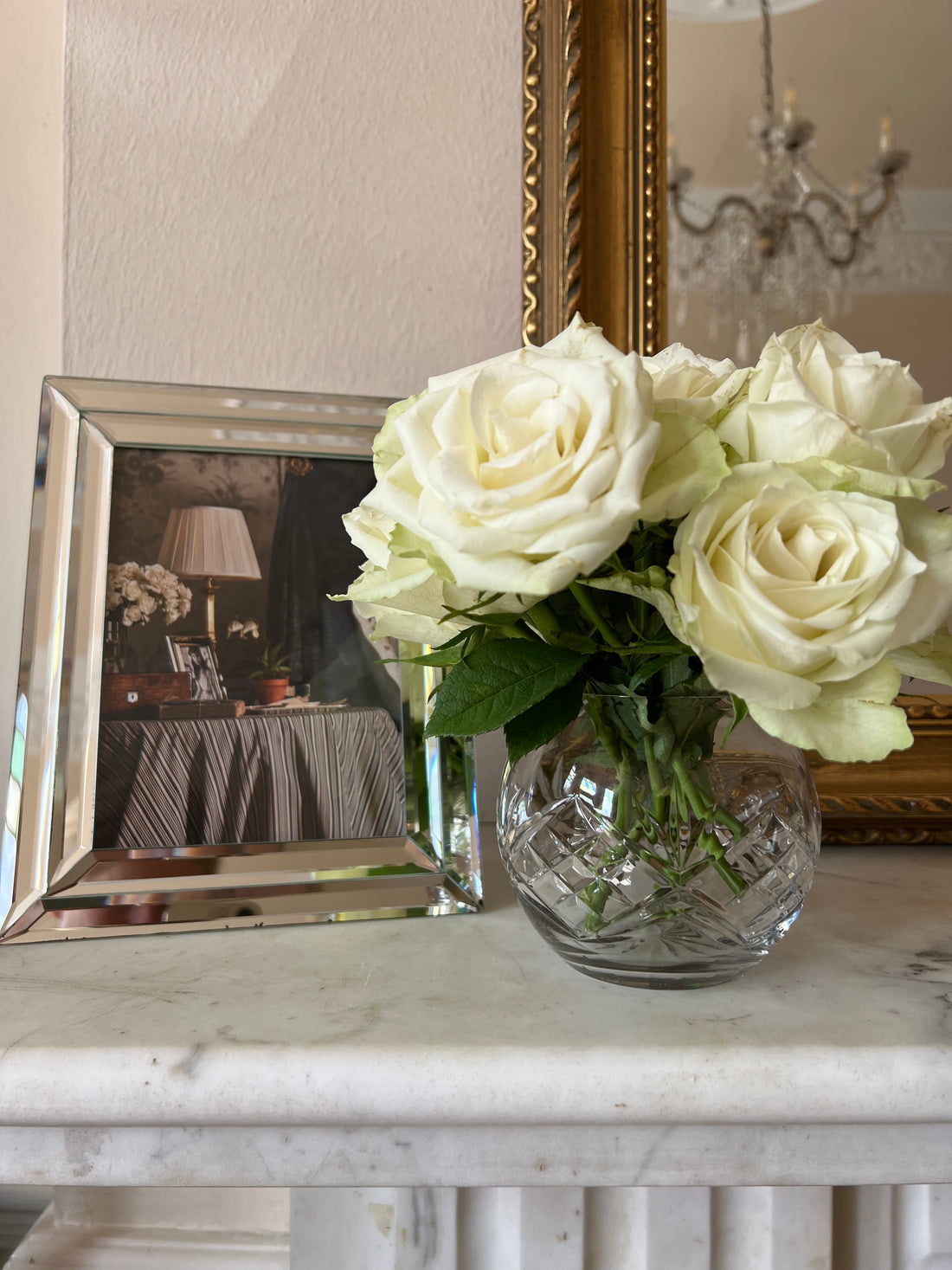 Vases boules en cristal