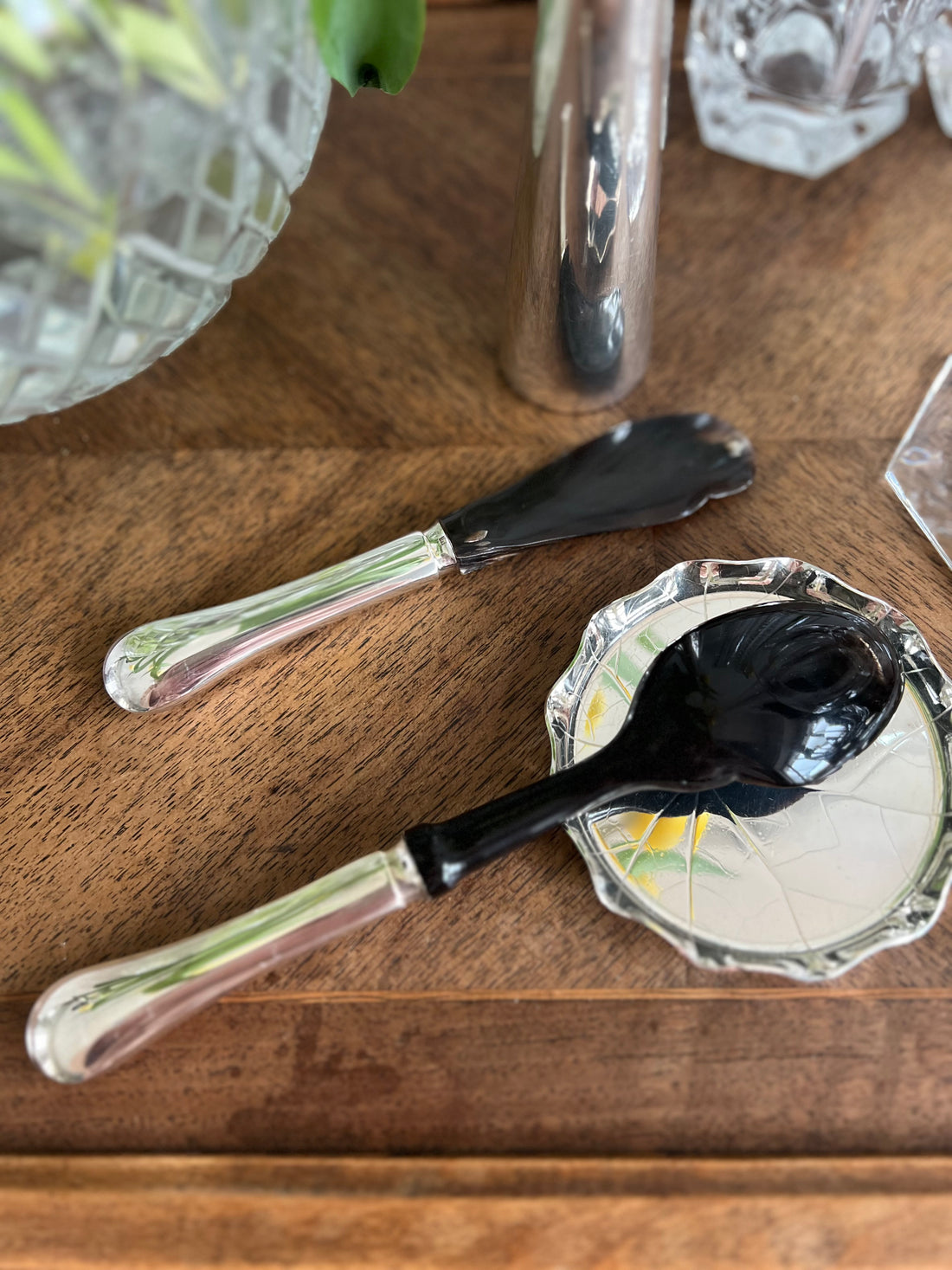 Tartineur et cuillère à caviar Christofle