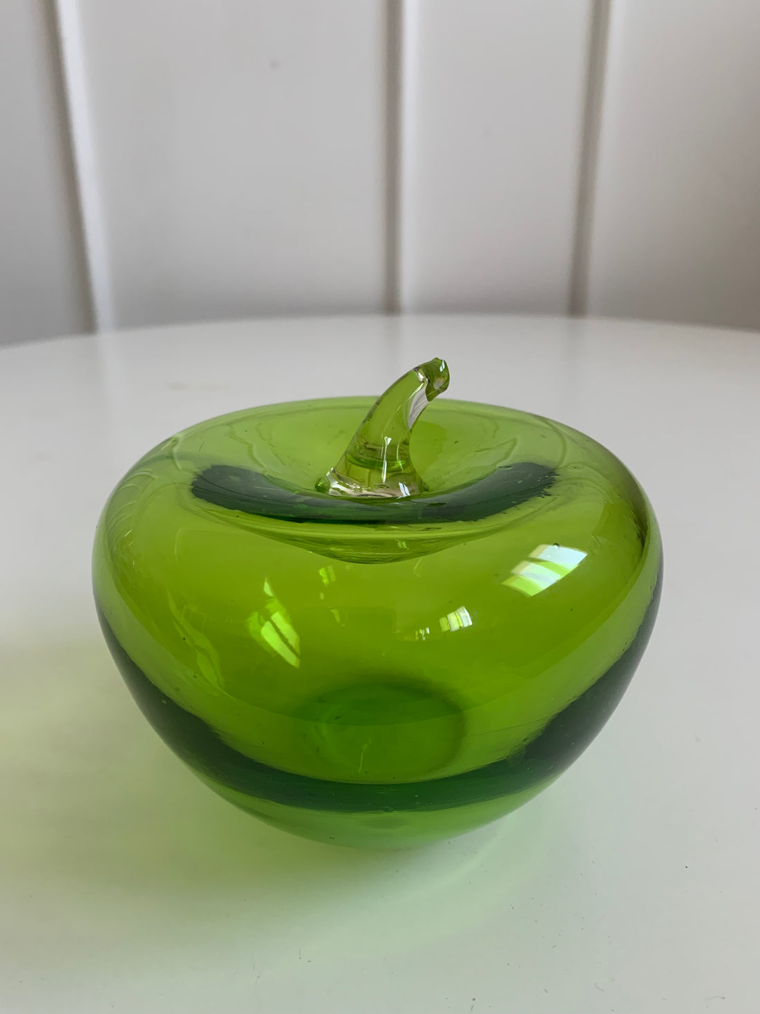 Pomme en verre soufflé Murano